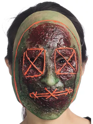 Flourescent Liberty Night Attacker Mask Costume Accessory • $8.98