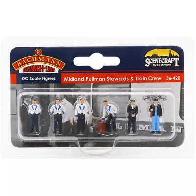 Scenecraft 00 Gauge Figures Midland Pullman Stewards Train Crew Model Railway • £7.99