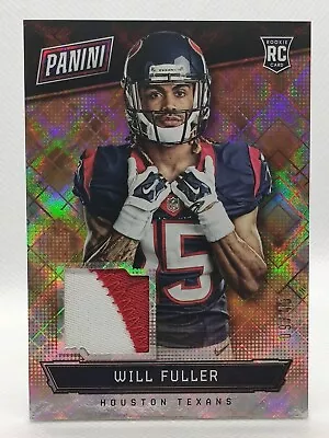 2016 Panini National WILL FULLER - Hyper Plaid Jersey - 9/49 TEXANS RC - PATCH • $45