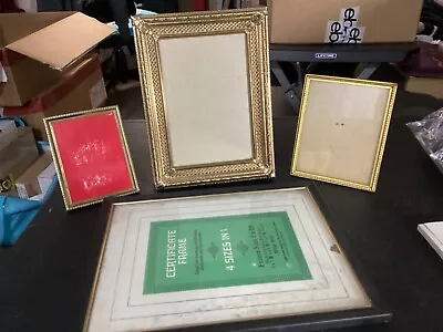 Vintage Lot Of Assorted Metal Picture Frames • $21.99