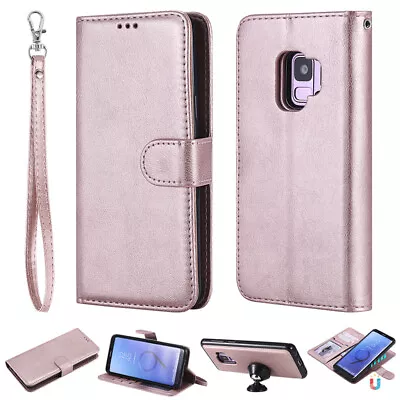 For Samsung S23 S21 S20 A51 A52 A53 Removable Magnetic Leather Wallet Case Cover • $17.89