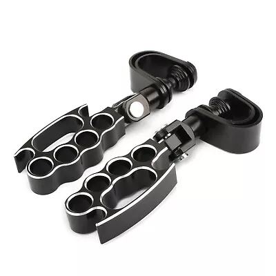 CNC Knuckle Control Foot Pegs Pedals For Harley V-Rod Sportster 883 Dyna Softail • $19.93