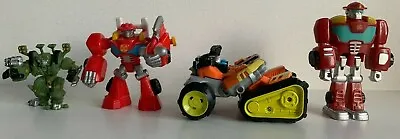 £18.99 • Buy 4x Hasbro Playskool Transformers Robot Heroes Rescue Bots Transforming Robots