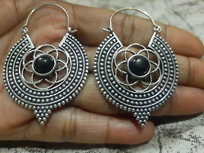 Hoop Earrings Ethnic Rustic Yoga Hippie Gypsy Pretty Psy Boho Bohemian • $8