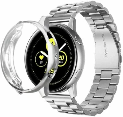 Stainless Steel Watch Band + TPU Case Cover For Samsung Galaxy Active 2 40 44mm • $8.99