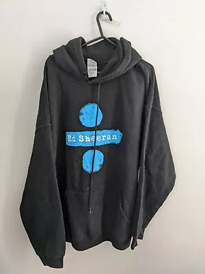 Ed Sheeran Hoodie Mens Extra Large Black Pop Concert Tour Jumper Sweater • £11.14