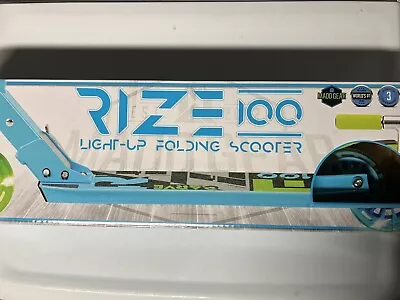 *New* Madd Gear Light-Up Rize 100Mm Folding Scooter-Blue/Green-Great For Age 3+ • $29.97