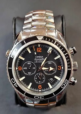 Omega Seamaster Planet Ocean Chronograph 2210.51.00 Black Dial Watch Only • $3599.99