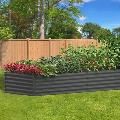 Livsip Garden Bed Kits Raised Instant Planter 320x80x45CM Galvanised Steel  • $117.90