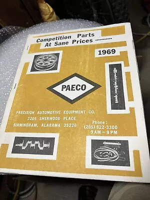 Original Vintage 1969 Paeco Sports Car Auto Speed Equipment Catalog RARE Racing • $54
