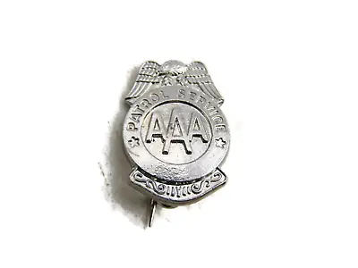 AAA Patrol Service Award Pin Silver Tone • $17.99