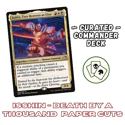 Isshin Two Heavens As One | Custom Commander Deck | MTG EDH Deck • £75