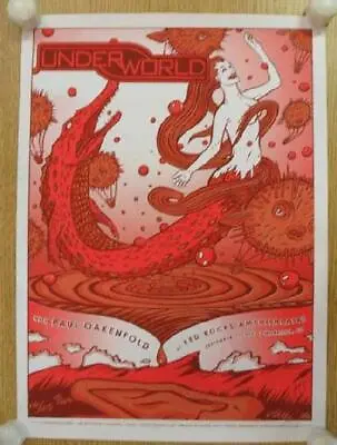Paul Oakenfold Red Rocks 2007 Underworld Concert Poster Silkscreen Original  • $50
