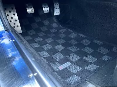 P2M Checkered Flag Race Carpet Floor Mats Set For Mazda Miata NA 90-97 New • $90