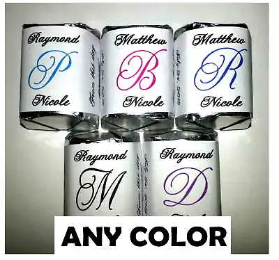 Monogram Wedding Favors Candy Wrappers Labels • $6.99