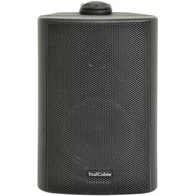 6.5  100V 8Ohm Outdoor Weatherproof Speaker Black 120W IP54 Rated Background • £79.99