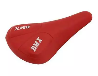 New! Absolute Genuine Bicycle Bmx Style Vinyl Saddle In Red. • $23.99