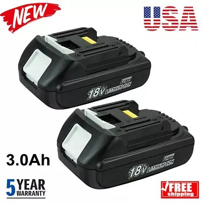 2X FOR Makita BL1815 18 Volt 3.0 Ah Compact Li-Ion Battery BL1820 BL1815N BL1830 • $27.89