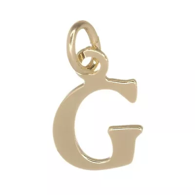 New 9ct Solid Gold 375 Letter Alphabet Initial Jewellery Pendant Charm A-Z 17mm • £36.17