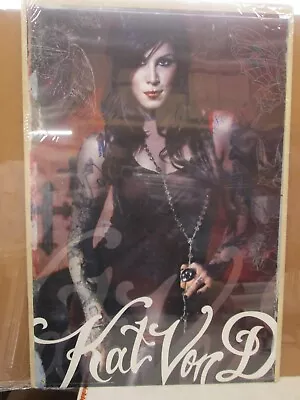 Vintage 2009 Kat Von D Inked Tattoo Artist Poster Hot Girl Man Cave 16765 • £38.58