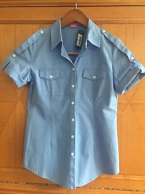 $27.96 • Buy Island Company Women's Cotton Wanderer Shirt Caribe- Blue SIZE:M Retails $125.00