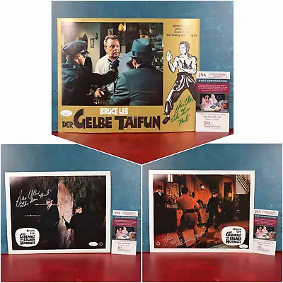 Green Hornet Van Williams Signed Lot Inscribed German Lobby Cards Bruce Lee COA • $263.96