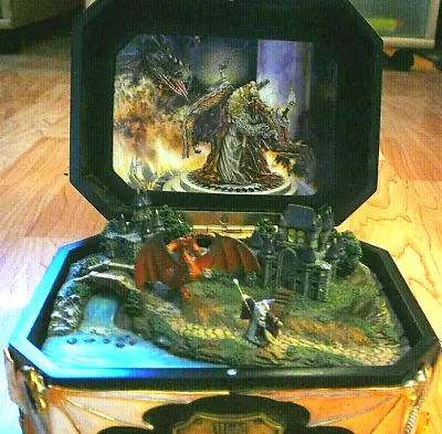  Legends Of The Mystic Realm  Night Of The Dragon  Diorama Scene Box With COA • £43.39