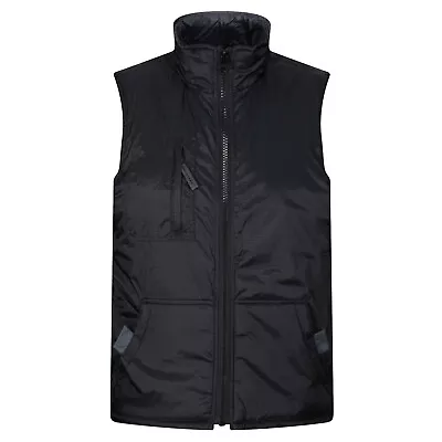 Mens Body Warmer Gilet Multi Pocket Outdoor Zip Up Work Vest Sleeveless Jacket • £9.99