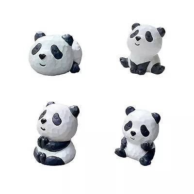 Panda Figurine Miniature Doll Car Dashboard Ornament For • £7.42