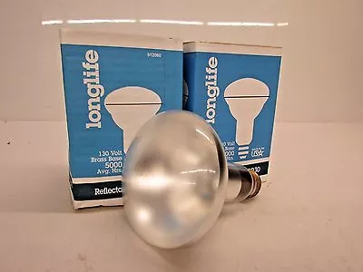 LOT Of (2) 65 WATT LONGLIFE SPOTLIGHT BRASS BASE LIGHT BULBS 65BR30/SP • $10.99