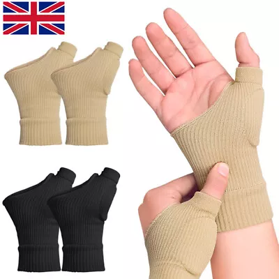 £5.99 • Buy 2x Compression Rheumatoid Thumb Support Wrist Brace Arthritis Gloves Pain Relief