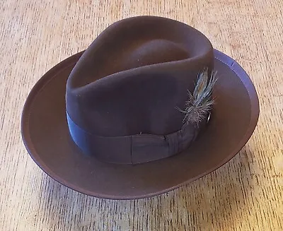 JOHN B STETSON Men's Hat 'The Sovereign'  150 Color Mink (Brown) Size 6 7/8 • $89