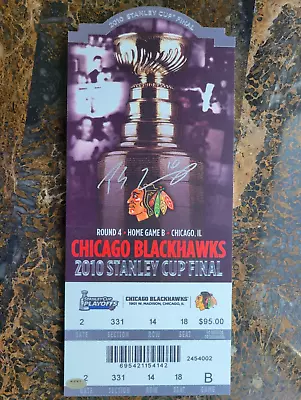 Patrick Sharp Signed Mini-Mega Ticket 2010 Stanley Cup Chicago Blackhawks • $85