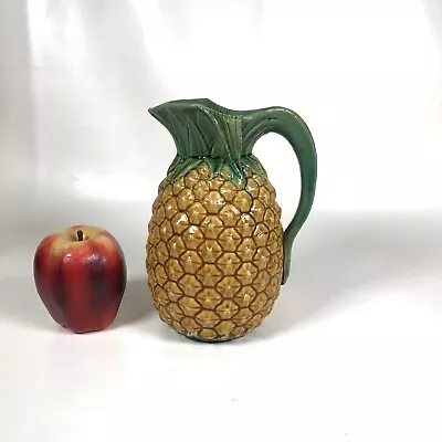 Rare 1880s Minton Majolica Pineapple Pitcher • $595