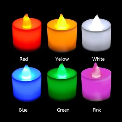 £6.68 • Buy 6X 12X 24X Flameless LED Candle Light Battery Powered Tea Light Home Party Decor