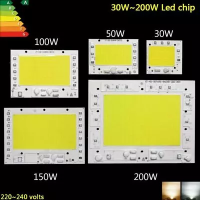 $14.23 • Buy LED Chip COB 30w 50w 100w 150w 200w Smart Lamp Watt Flood Light Bulb 220V 240V