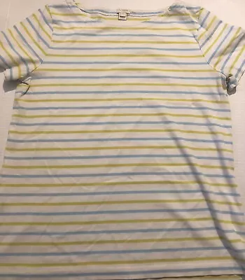 J. Crew Women’s Size Medium Striped Tee T-Shirt Top Shirt 100% Cotton • $14.99