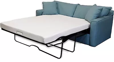 4-inch Queen Sofa Bed Mattress Replacement Cool Gel Memory Foam  White • $157.17