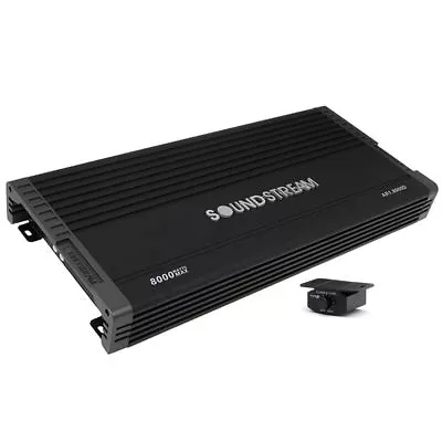 Soundstream AR1.8000D Mono Class D Subwoofer AMP 8000W WATTS 1OHM W/ Bass Knob • $359.99