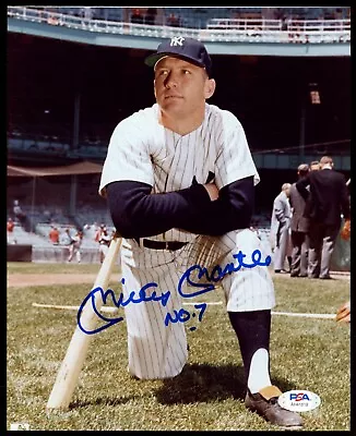 Mickey Mantle HOF Signed   No 7   New York Yankees 8x10 Photo PSA/DNA AUTO LOA • $380