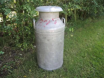 Vintage 10 Gallon Alloy Milk Churn Garden Planter Weddings  (708) • $176.81