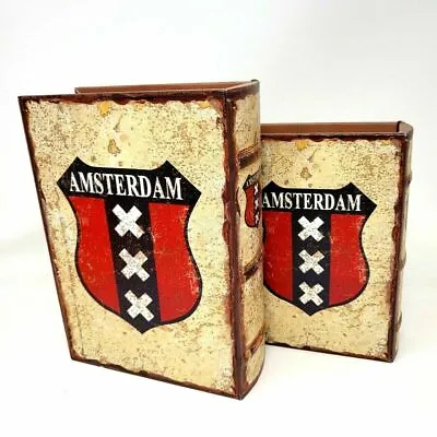 £19.99 • Buy Amsterdam Authentic Old Style Book Stash Rolling Box , Safe Box SMALL