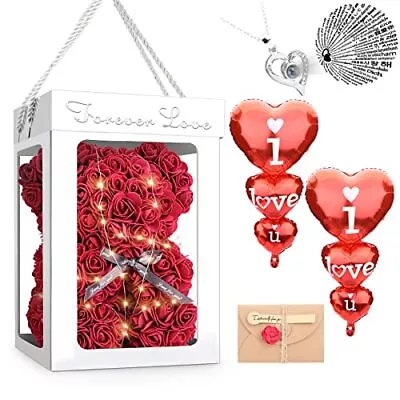 CODE FLORIST Rose Bear Valentines Day Gifts For HerArtificial Flower Teddy  • $37.87