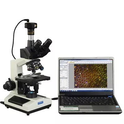 OMAX 40X-2500X Darkfield Trinocular LED Compound Microscope+9MP Digital Camera • $733.99