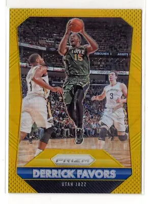 2015-16 Panini Prizm Gold Derrick Favors /10 • $2.25