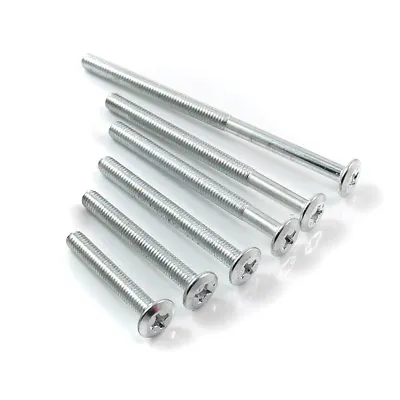 M6 Pozi Bzp Furniture Bolts Bedmaking Bed Cot Flat Pack Bed Building • £2.34