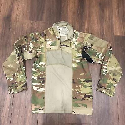 Massif Army Combat Shirt Men Sz Medium Camo OCP Multicam Flame Resistant 1/4 Zip • $55