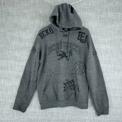 Ecko Unltd Mens Size L Long Sleeve Pullover Hoodie 1845 • $15.20