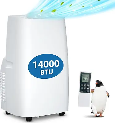 $448.26 • Buy 14000 BTU Portable Air Conditioner With 90° Adjust Angle Powerful Cooling For Ro