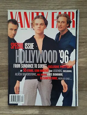 Vanity Fair Magazine -April 1996. Hollywood '96 Special Issue • £12.99